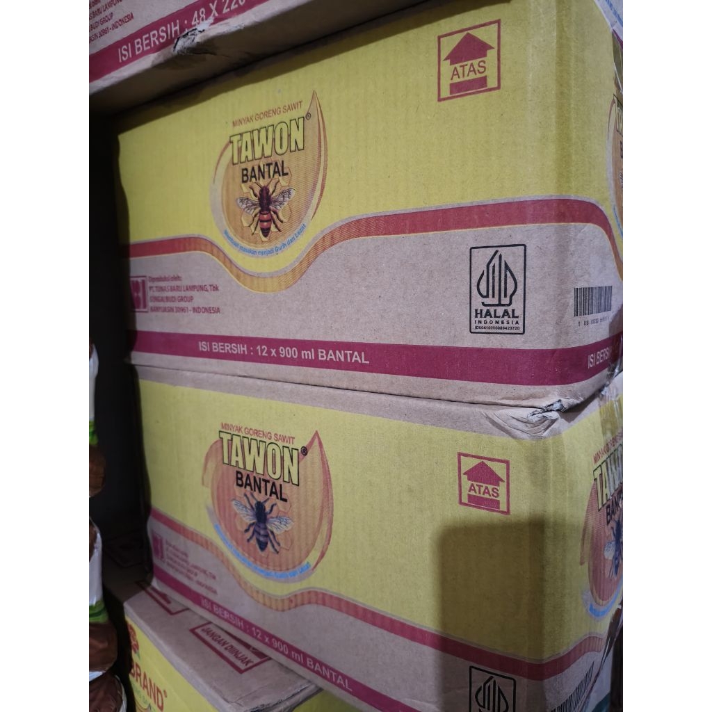 Minyak Goreng Sawit Tawon Bantal 900ml ( 1 Dus isi 12 Pcs )