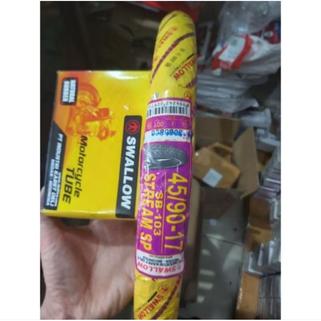 ban swallow 45 90 17 plus ban dalam sepaket swallow ori original ban luar dan dalam