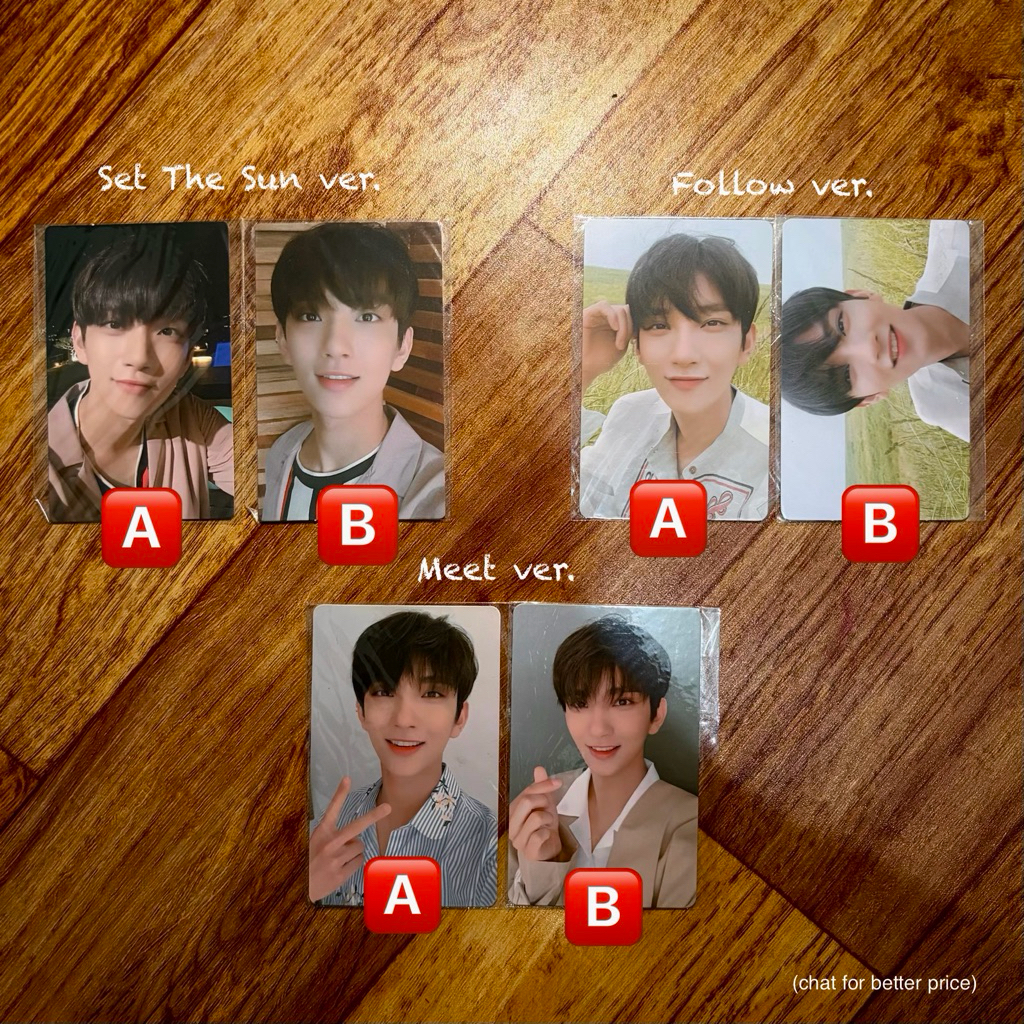 PHOTO CARD JOSHUA SEVENTEEN YOU MADE MY DAY (YMMD) ALBUM SET THE SUN MEET FOLLOW VERSION
