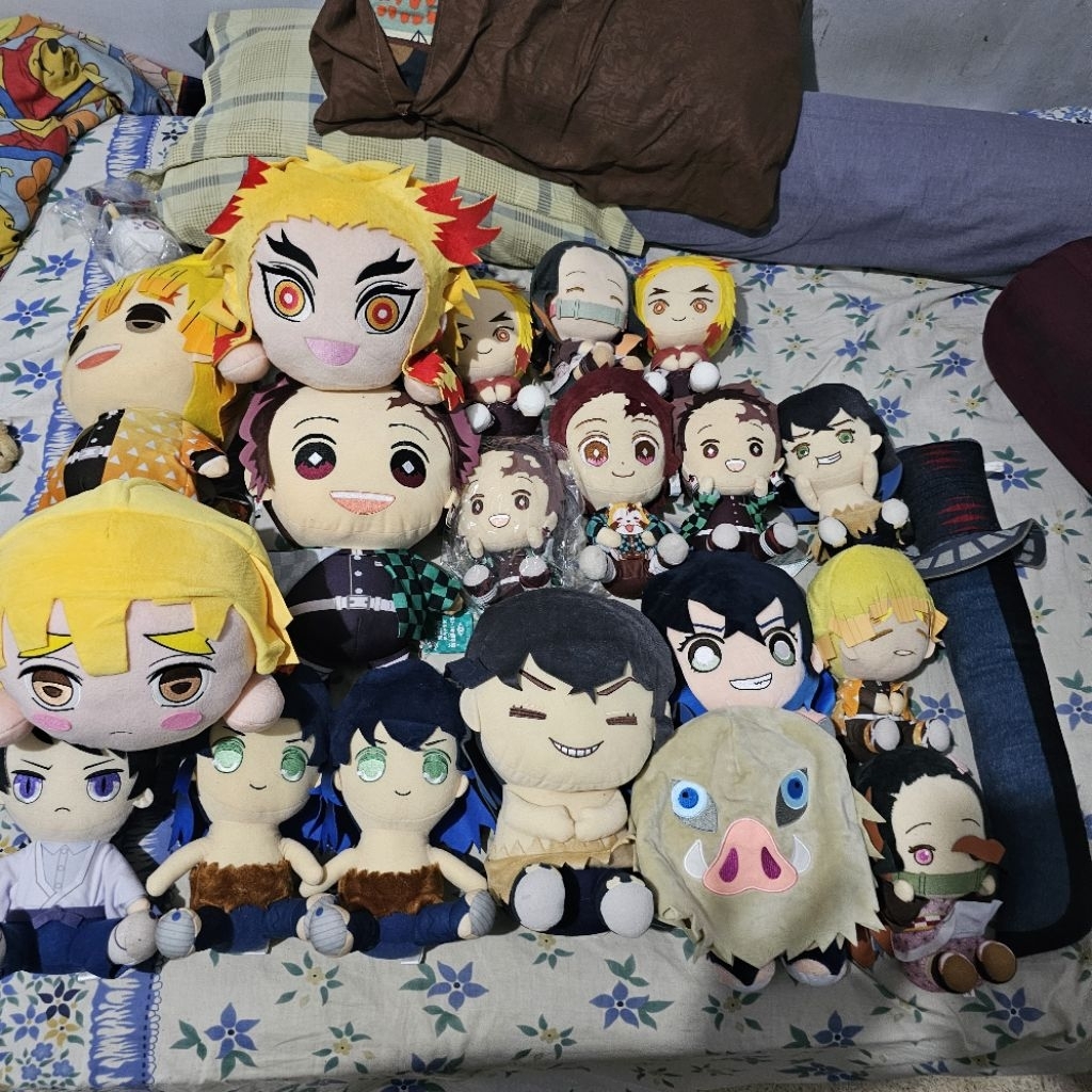 furyu banpresto sega nuigurumi big plush kimetsu no yaiba nesoberi nezuko inosike zenitsu tanjiro re