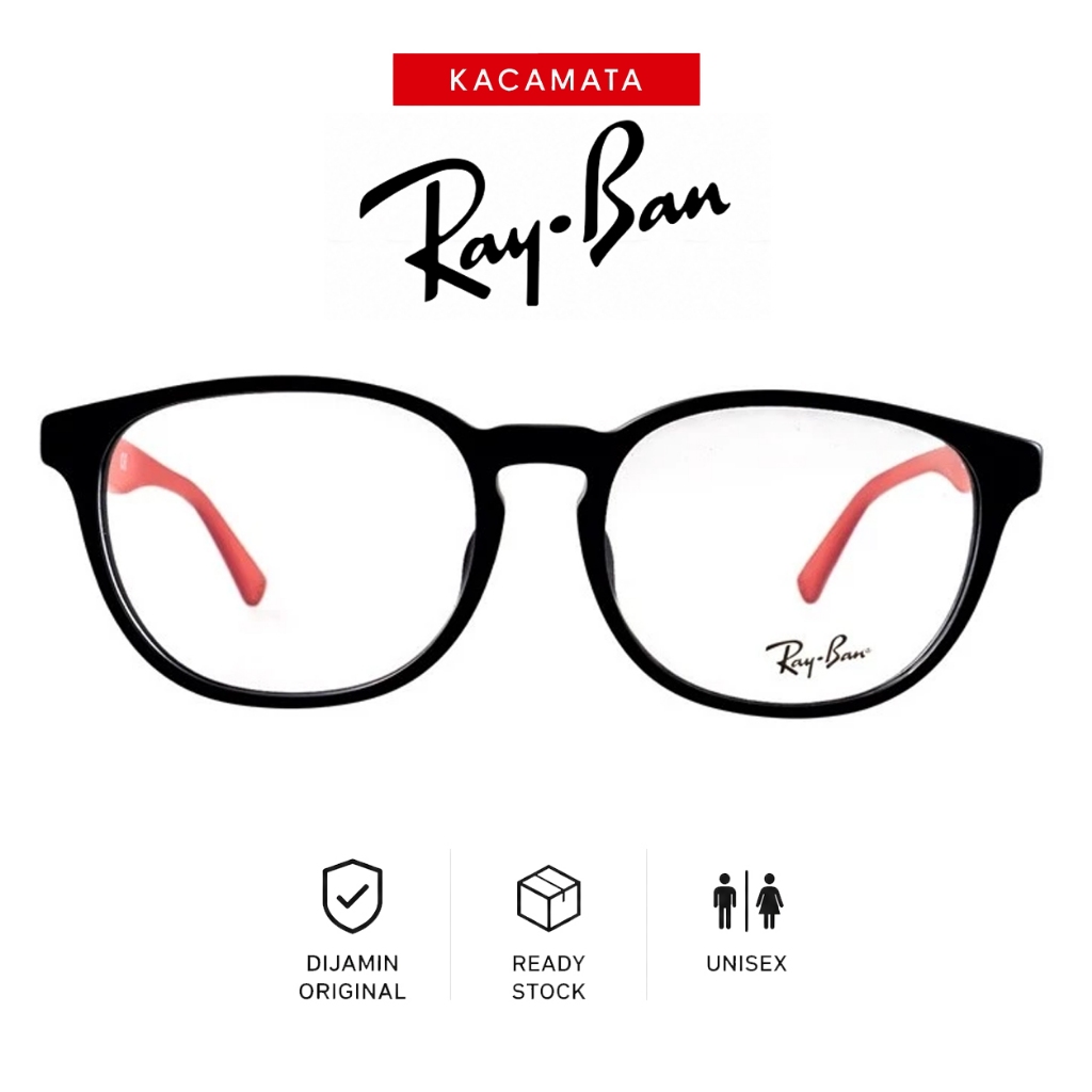 RAYBAN Frame Kacamata Plus Minus Pria Wanita Ori Unisex RB5373D-C2034-55