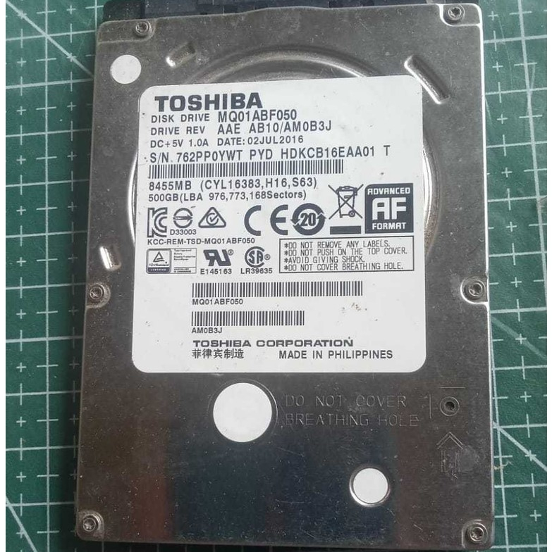 hardisk laptop 2.5" tipis toshiba