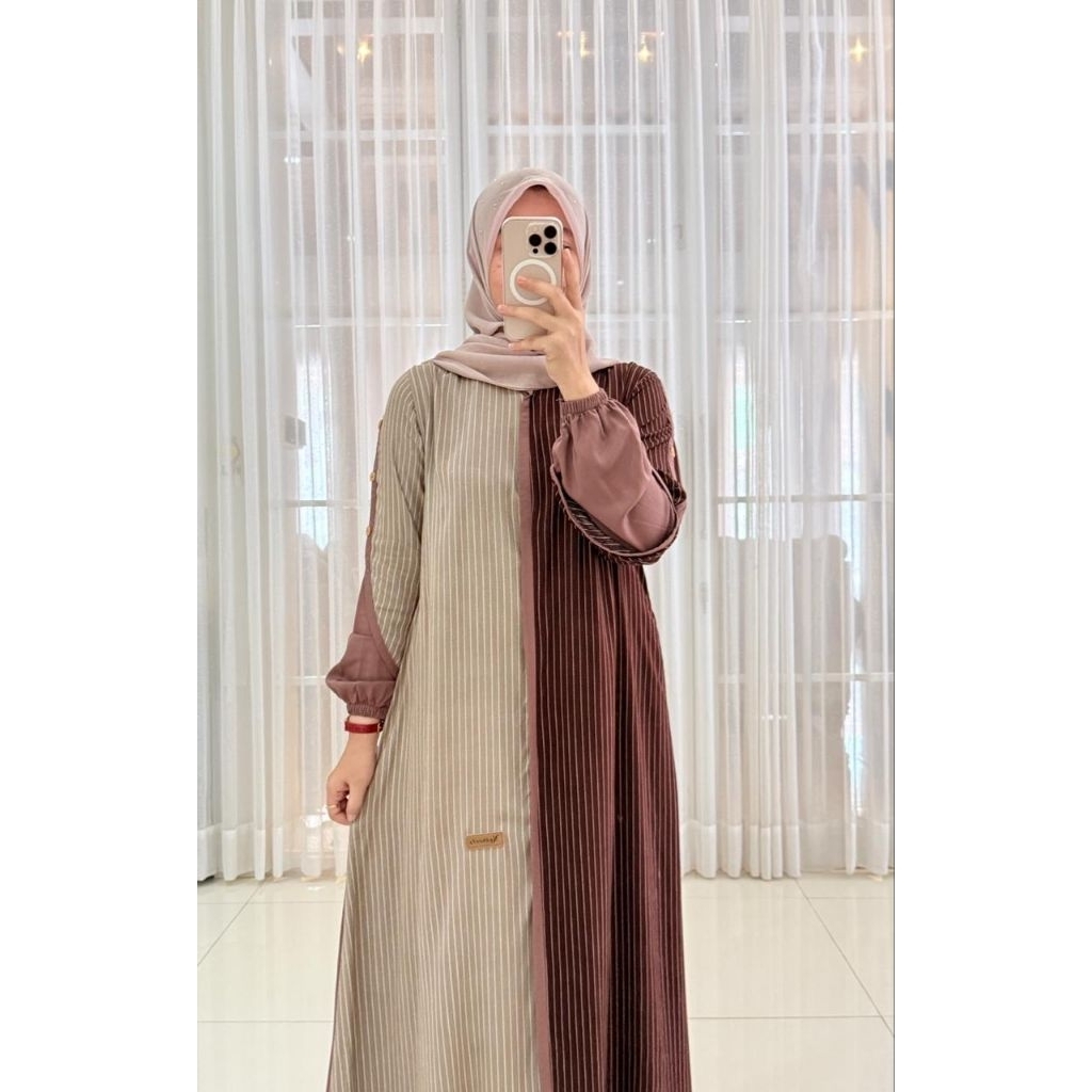 DRES TERBARU RAYON TWIL TROSO ORI BY NADHEFA STORE