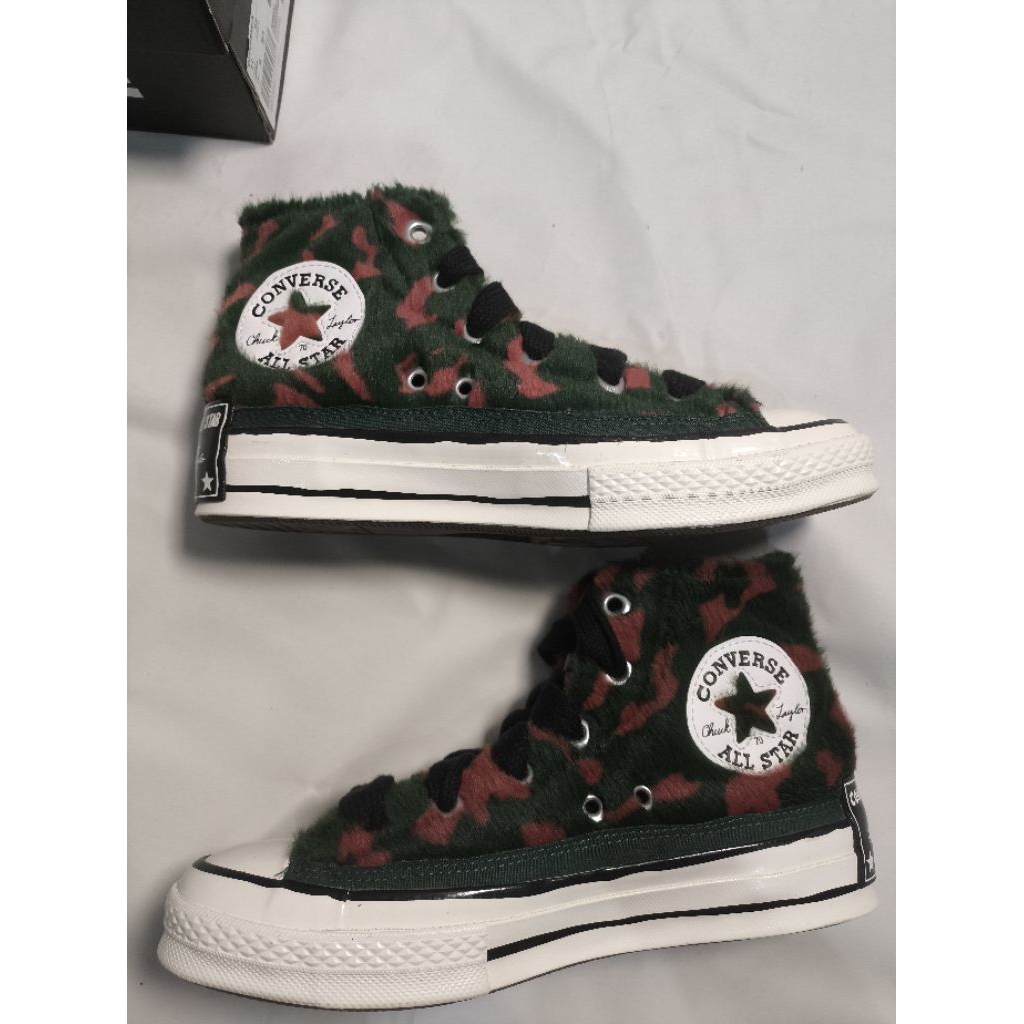 (New Arrival)Converse Chuck 70 High Luxe Plush Astrodust Green Envy Egret a09503c