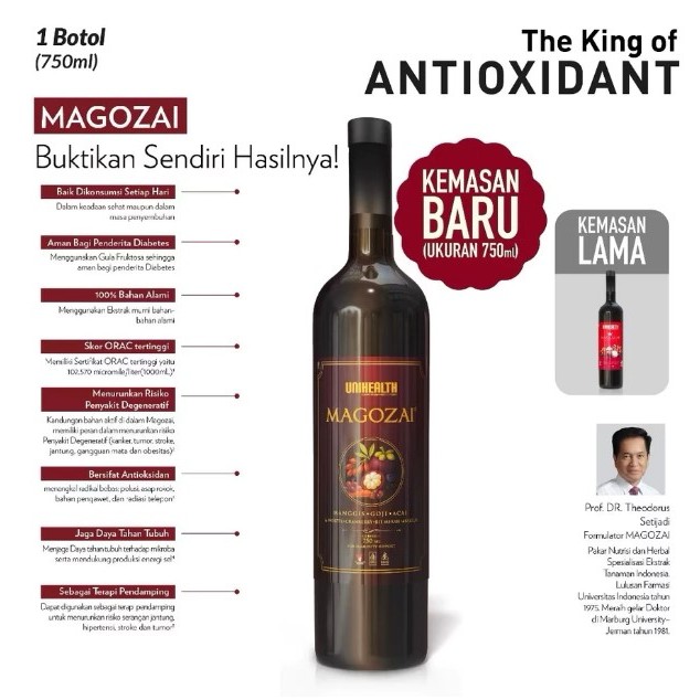 Ready Magozai 750ml Kemasan Baru Magozai Original Minuman Antioksidan