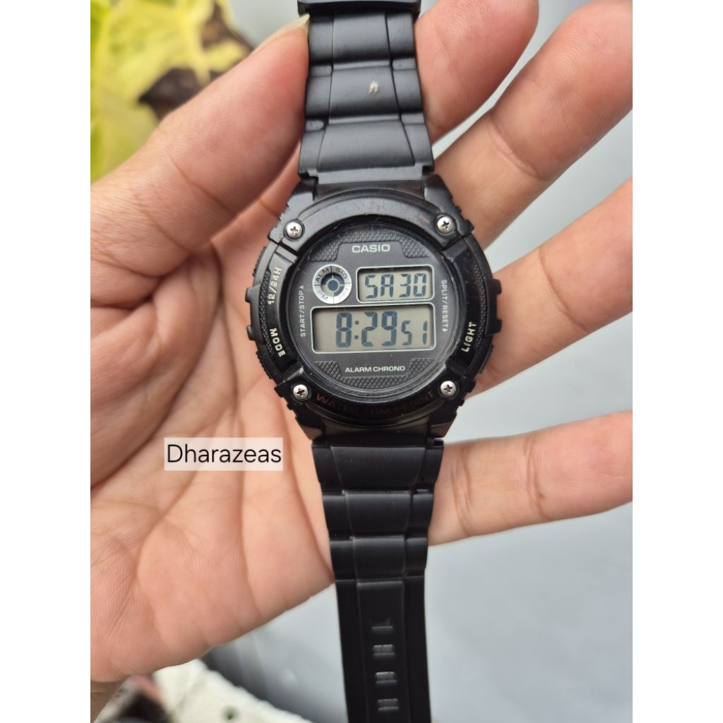 Jam Casio W-216h second bekas