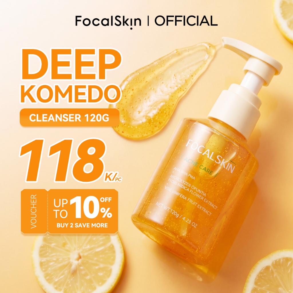 FOCALSKIN Porefying Bubble Cleanser Facial Wash Sabun Cuci Muka  Membersihkan Komedo 120g / Pembersi