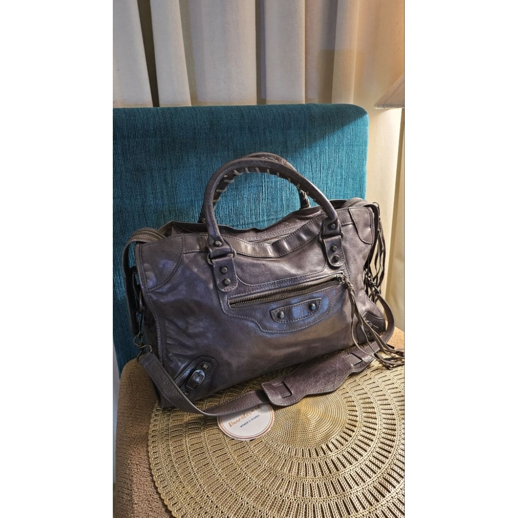 balenciaga city grey