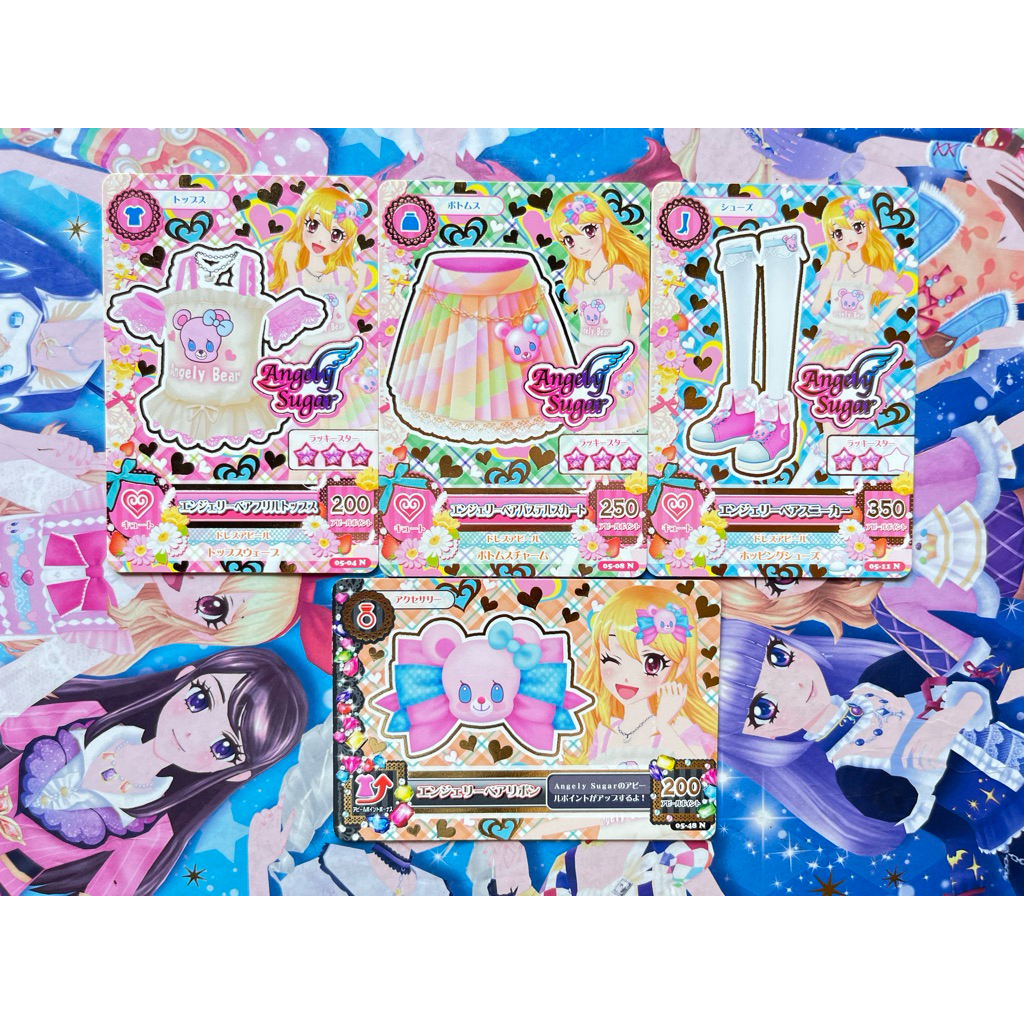 Kartu Aikatsu Ichigo Hoshimiya Angely Bear Angely Sugar Original Langka Rare Official Japanese Japan