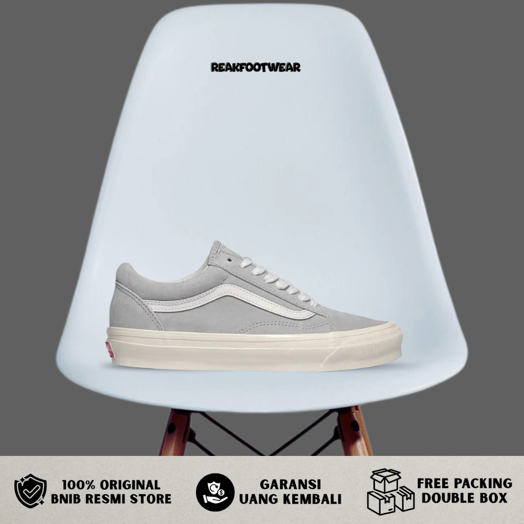 Vans Old Skool Vault OG Lx Pig Suede Grey Sample Pair