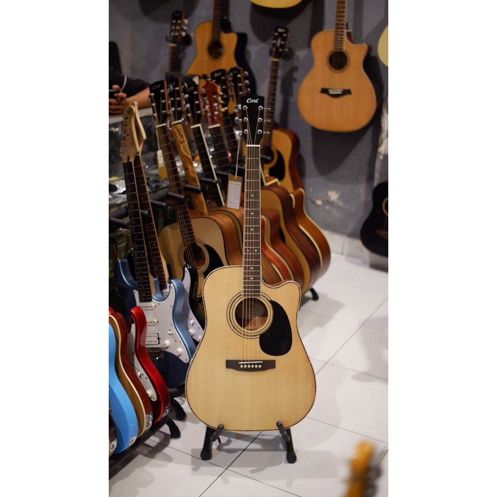 Gitar Akustik Elektrik Cort Ad880CE-NAT Original, Cort AD880CE-NAT