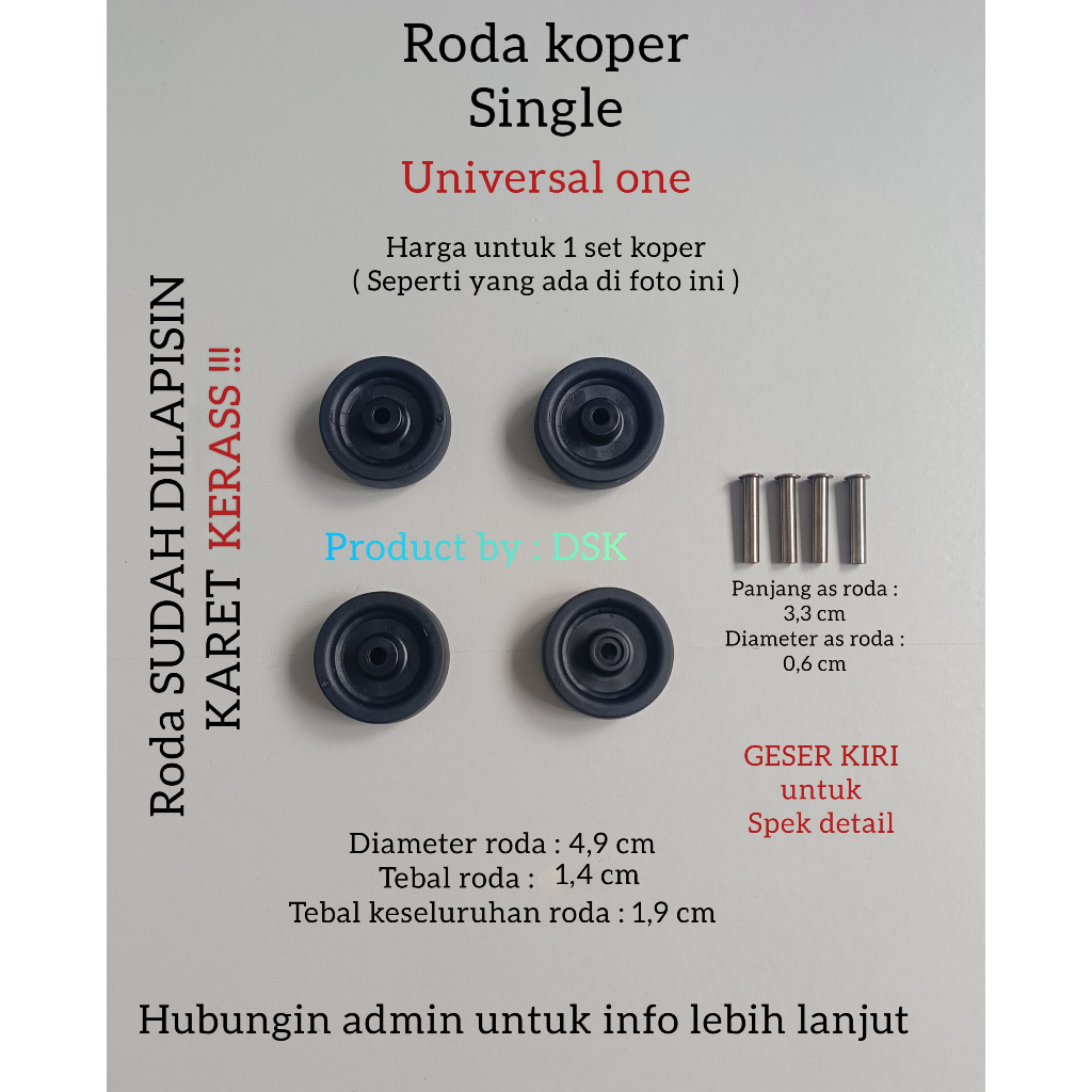 RODA KOPER RODA KOPER PENGGANTI KARET RODA RODA REPLACEMENT RODA KOPER PRESIDEN