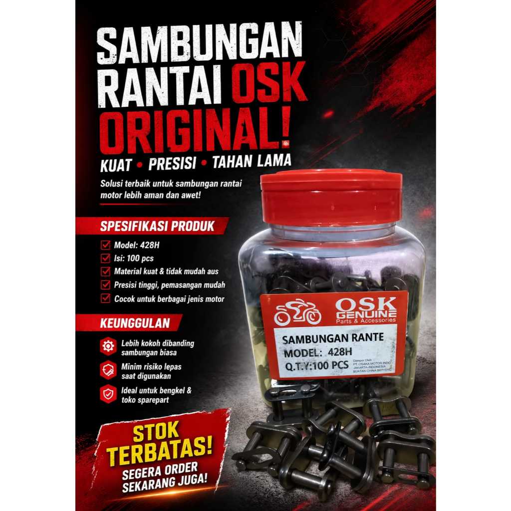 Sambungan Rantai rante 428H gradeA KC PRIMER