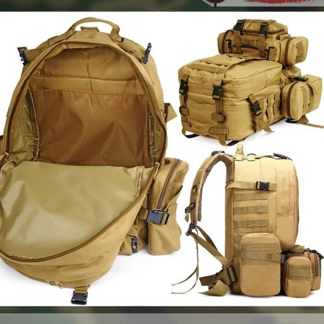 Tas Gunung Hiking Tactical 80L Silver Knight Usa Army - Accupad
