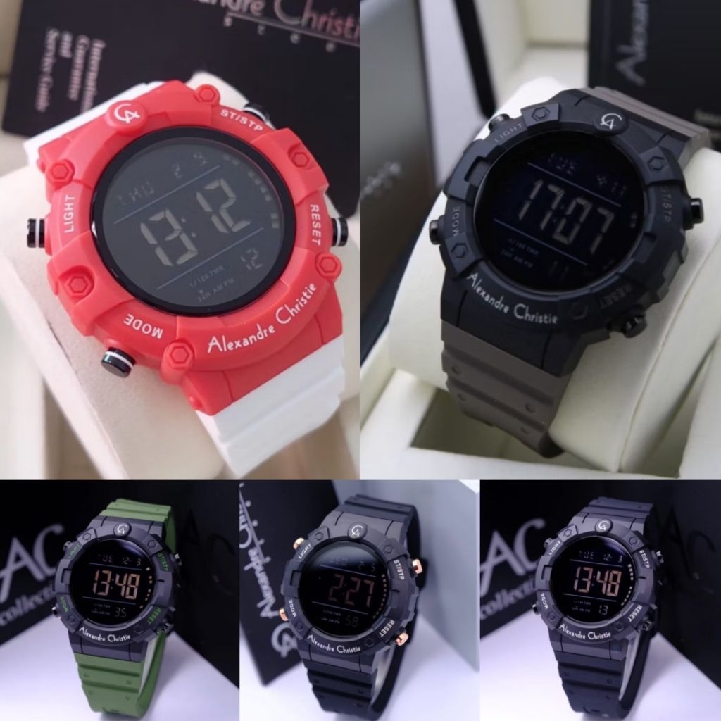 JAM TANGAN PRIA DIGITAL ALEXANDRE CHRISTIE AC9388/AC 9388/AC-9388 ORIGINAL