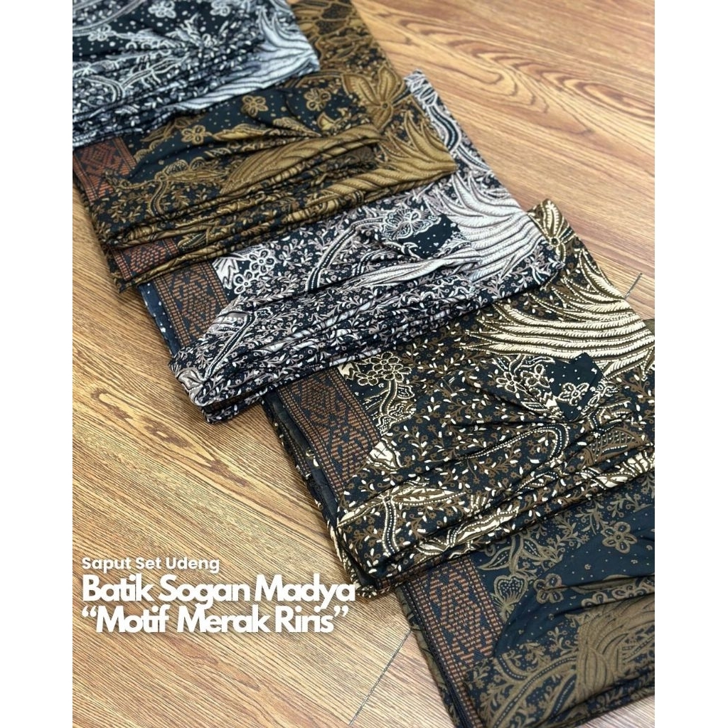 Set Saput Udeng Lembaran Batik Semi Tulis Saput Batik Premium Pakaian Traditional Bali