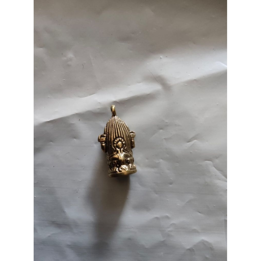 Liontin wajah  Dewa Ganesha Ganesha face logam