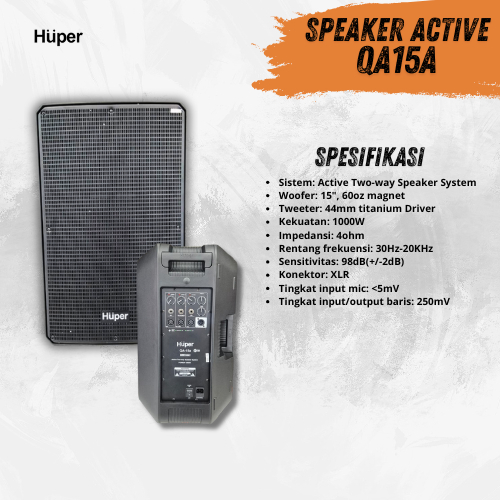 QA-15A SPEAKER AKTIF HUPER BARCLAY