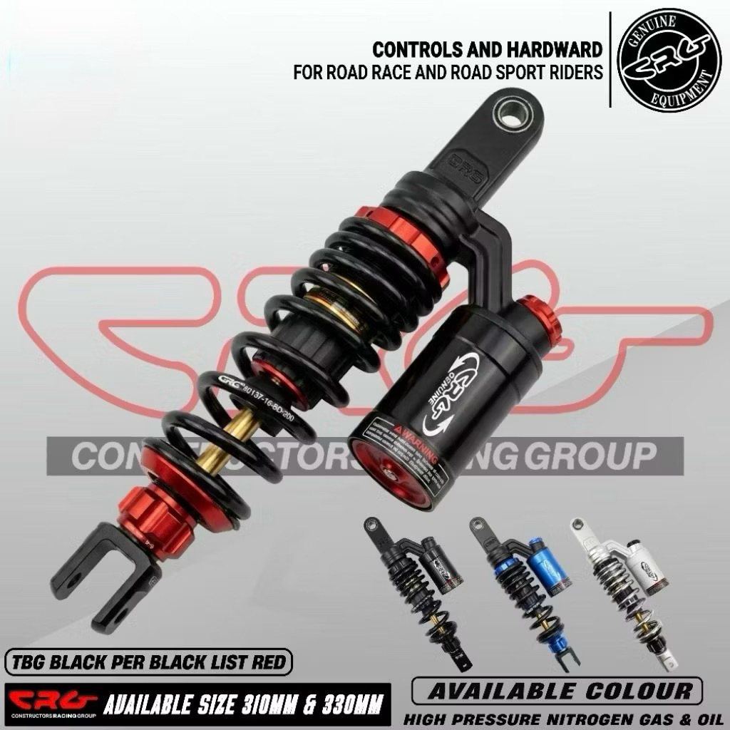 Shock Absorber Belakang Tabung Atas CRG GP EXTREME SERIES Ukuran 310mm & 330mm Tabung Fungsi Preload