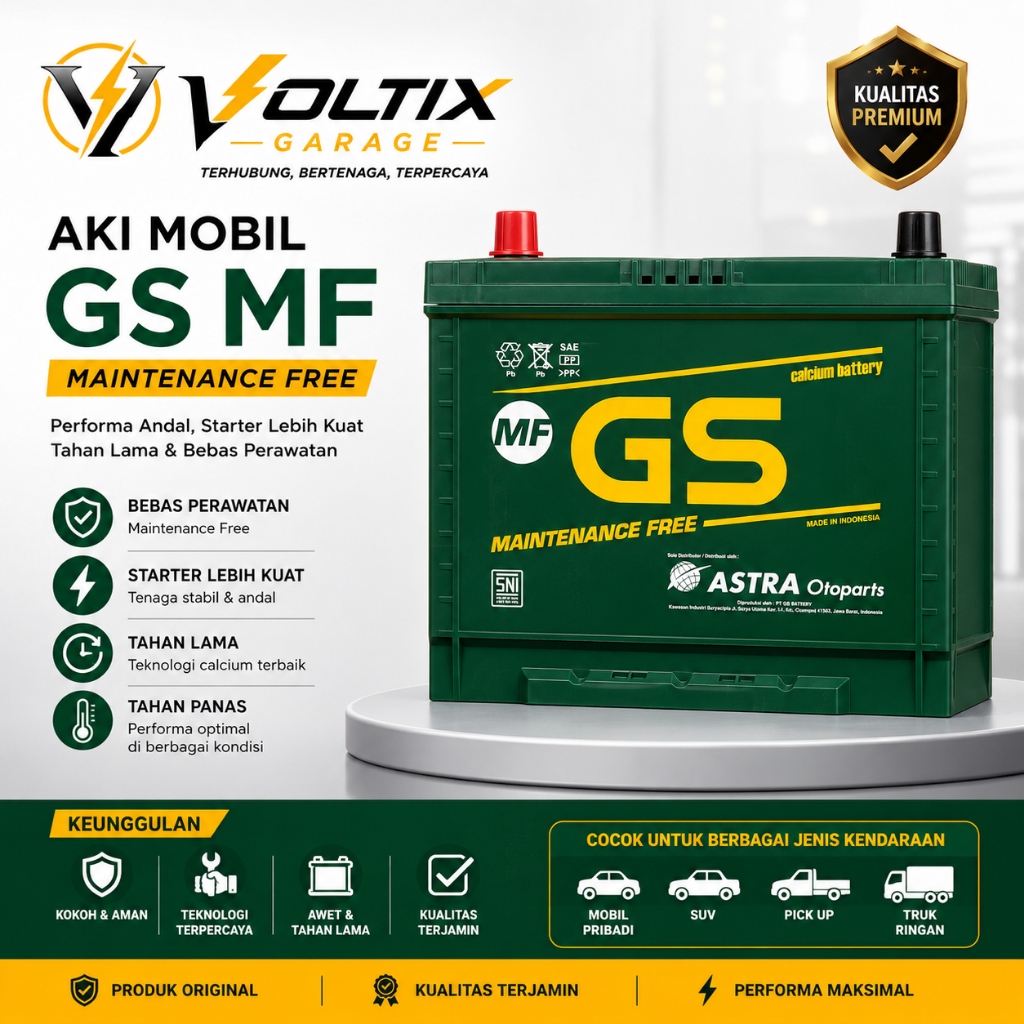 AKI GS ASTRA MF NS70 ACCU AKI GS MF KERING MITSUBISHI FUSO TERANO