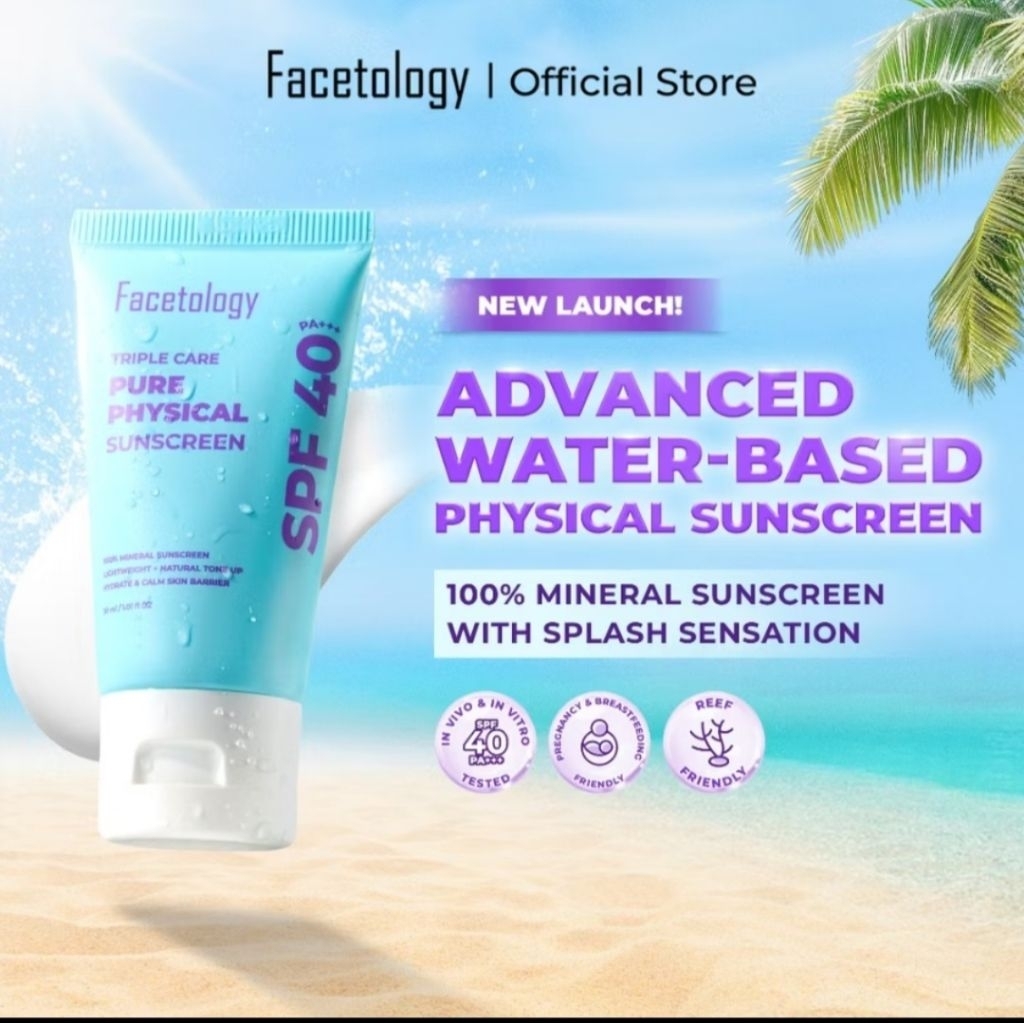 PRELOVED - FACETOLOGY PURE PHYSICAL SUNSCREEN