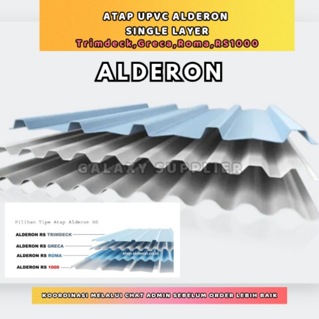 ALDERON SINGLE LAYER HARGA PER METER