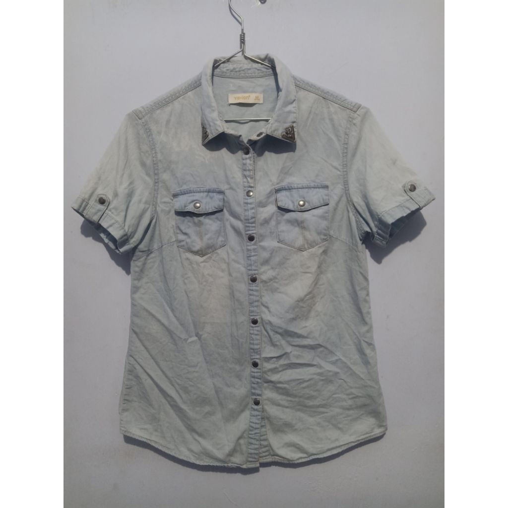 Kemeja Denim | Jeans Yishion SZ S