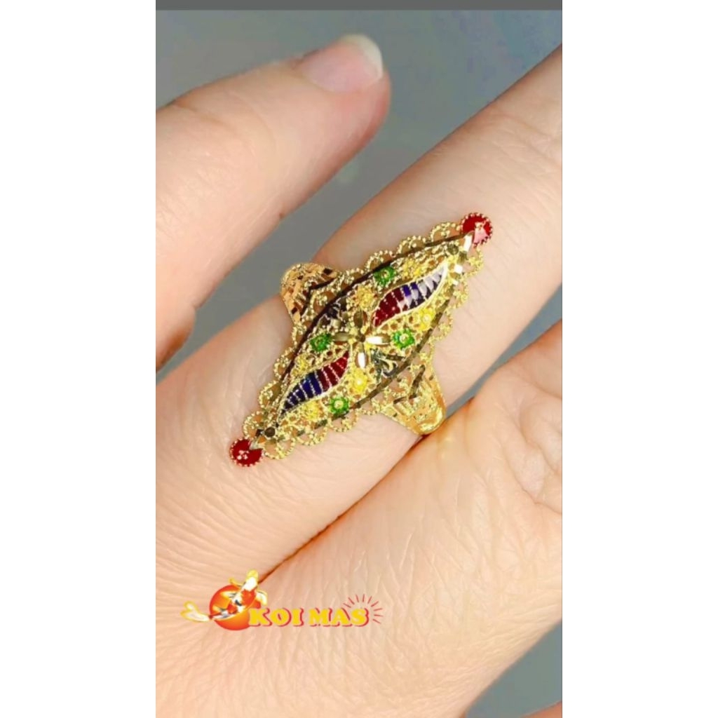 Cincin Emas Model Dubai Warna dan Polos
