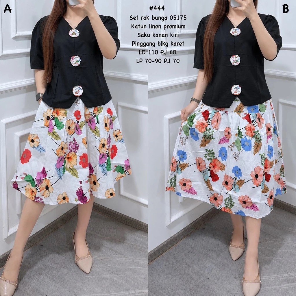 ZIELY • SET ROK BUNGA KATUN LINEN PREMIUM