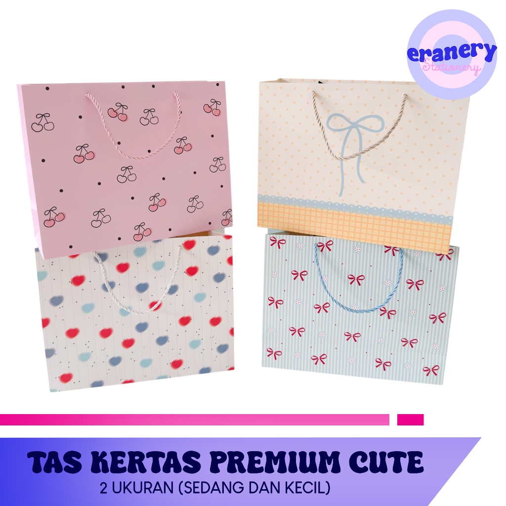 PAPER BAG MINI MOTIF KARAKTER PREMIUM / TAS KERTAS KECIL MOTIF LUCU PREMIUM