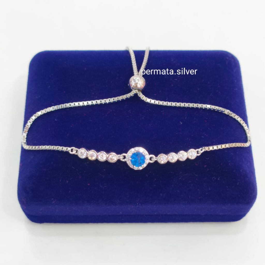 Gelang Dewasa Serut Silver Perak 925 Asli