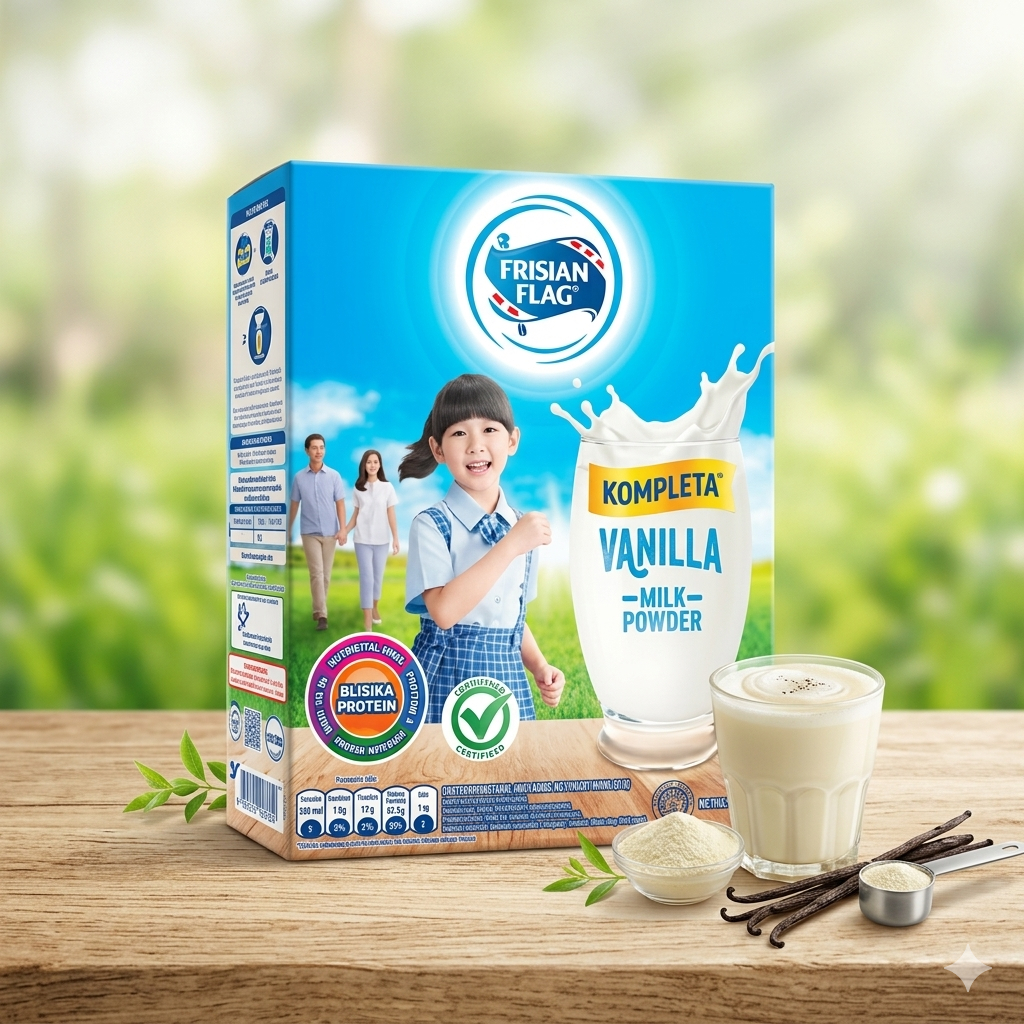Susu Bubuk Frisian Flag Kompleta Vanila 400gr