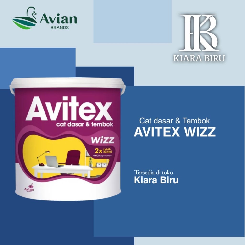 Avitex Wizz Cat Dasar Tembok 5 KG - Putih