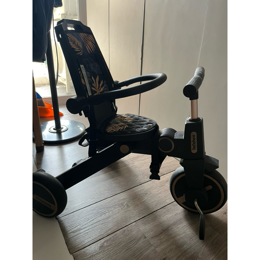 (Model Terbaru)Bebehoo Generasi2 7 in 1 Sepeda Roda Tiga  Lipat/Folding Trike Bayi sepeda anak (Seco