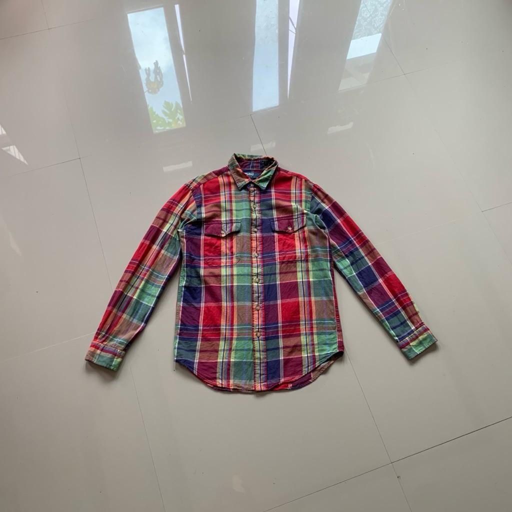 Kemeja Flanel Polo ralph Lauren Double Pocket