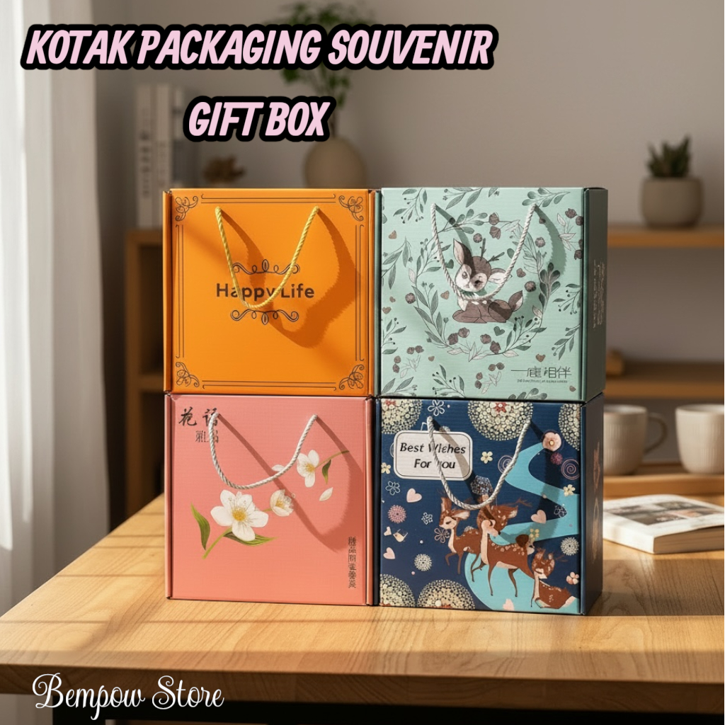 Kotak Packaging Souvenir Gift Box || Gift Box Souvenir Multifungsi || Dus Kotak Hadiah Hampers Souve