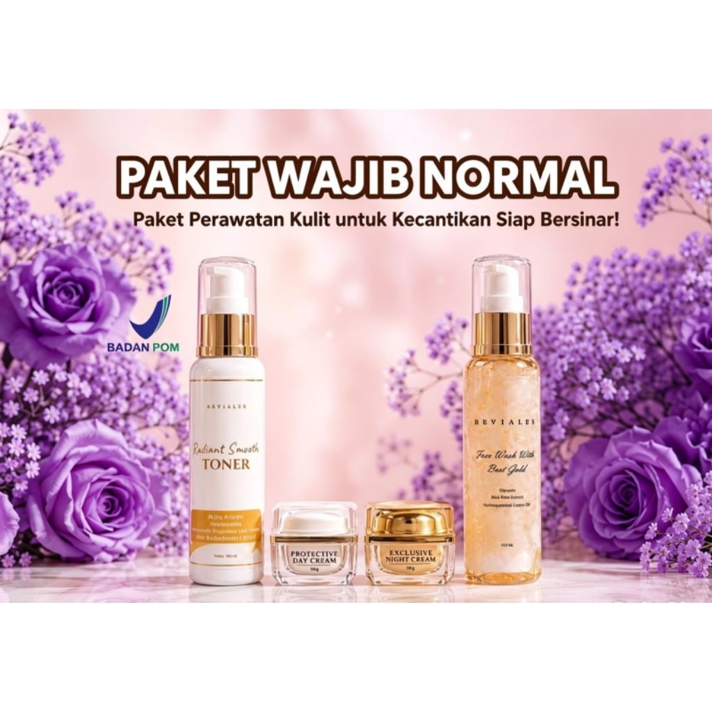 Paket Wajib Normal / Flek   Reviales Skincare Rv Skincare