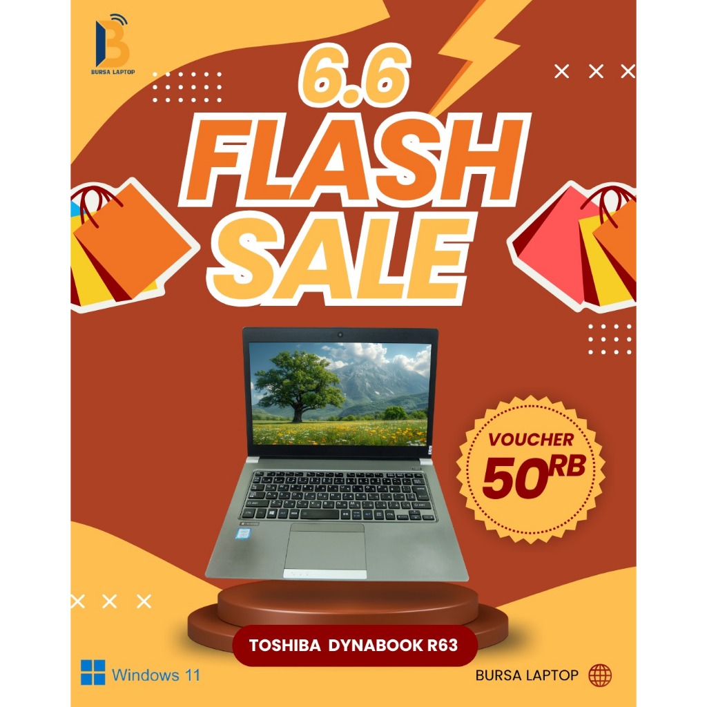 Toshiba Dynabook R63 Core I5 gen 7 8 Murah Ram 8gb Ssd 256gb Bergaransi