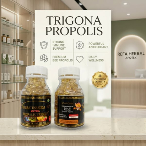 Habbatussauda Habatussauda Extra Propolis TRIGONA 77 Isi 200 ORIGINAL