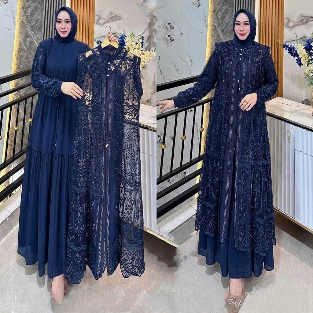 YR COD Selena Gamis Kondangan Mewah Elegan Gamis Remaja Dewasa Terbaru Gamis Abaya 2026 Ceruty Babyd