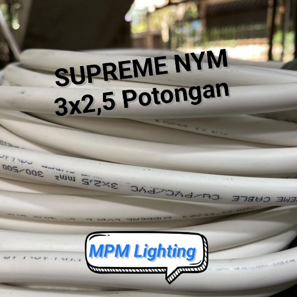 Kabel SUPREME NYM 3x2,5 Potongan/ Supreme kabel NYM 3x2,5 Eceran