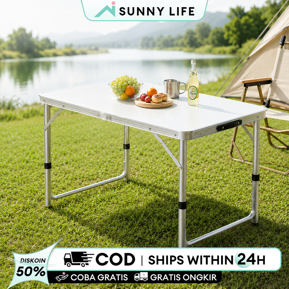 Meja Lipat Outdoor Meja Lipat Portabel Meja Koper Portabel Aluminium  Meja Lipat Jualan Meja Camping