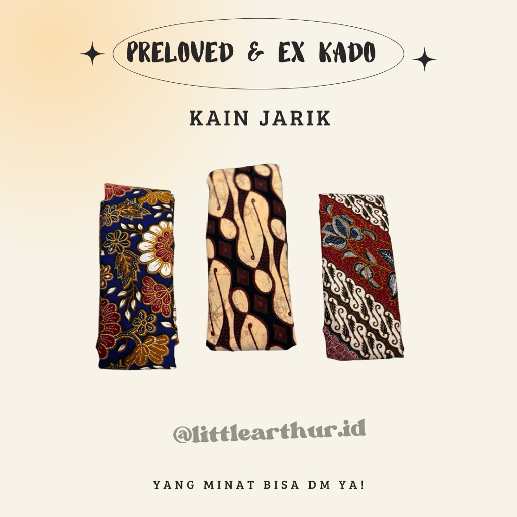 Kain Jarik Batik sogan - Preloved Like New