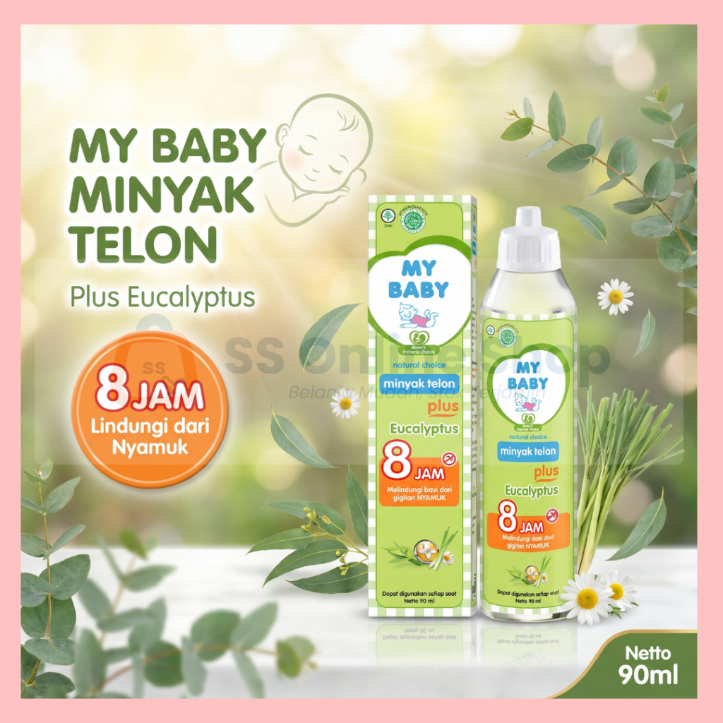 [SS ONLINE 100% ORI KARTON] MY BABY MINYAK TELON 60ML / 90ML / 150ML KARTON ISI 60 PCS– MINYAK TELON