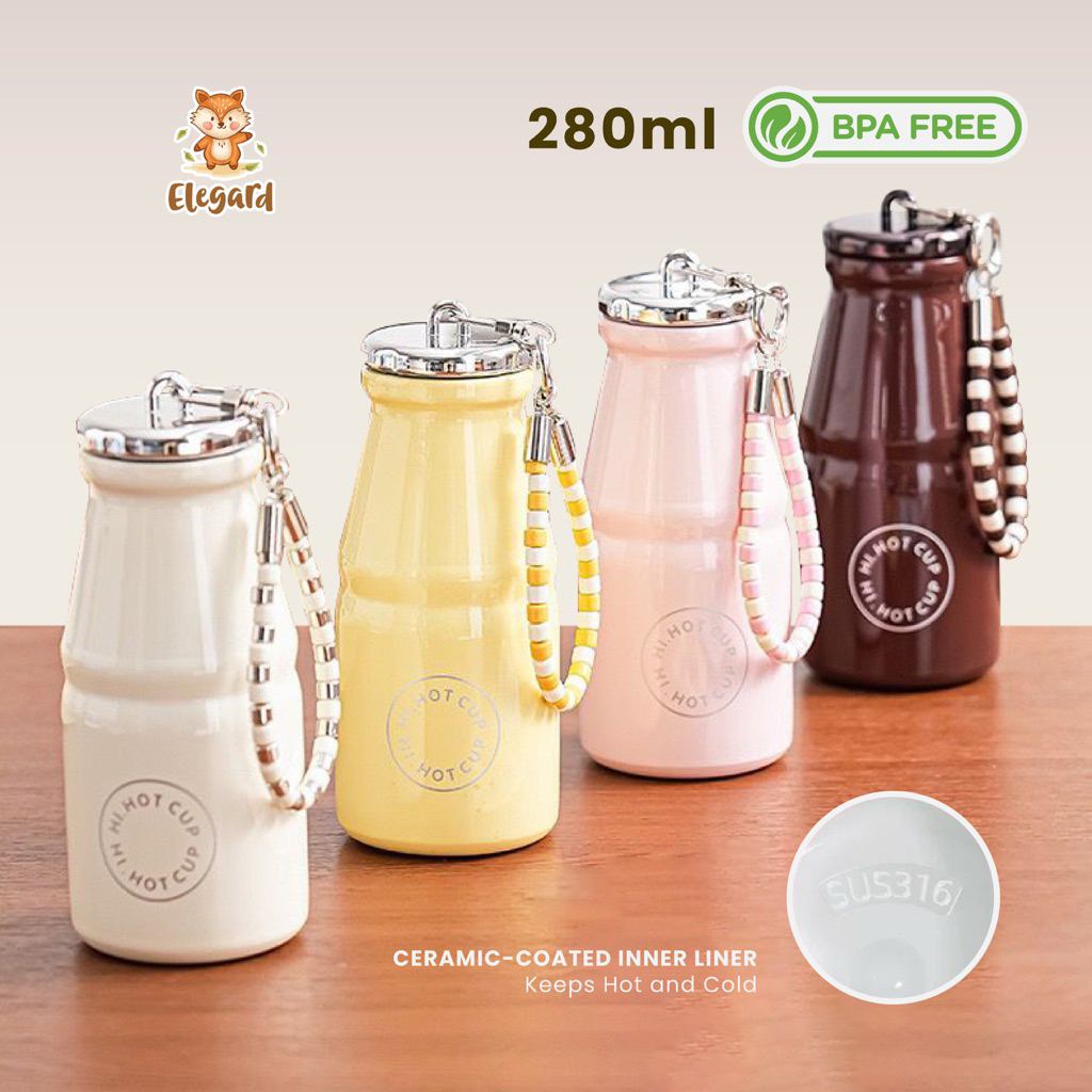 HOT TUMBLER / tumbler kopi estetik/tumbler susu anak/ tumbler mini susu