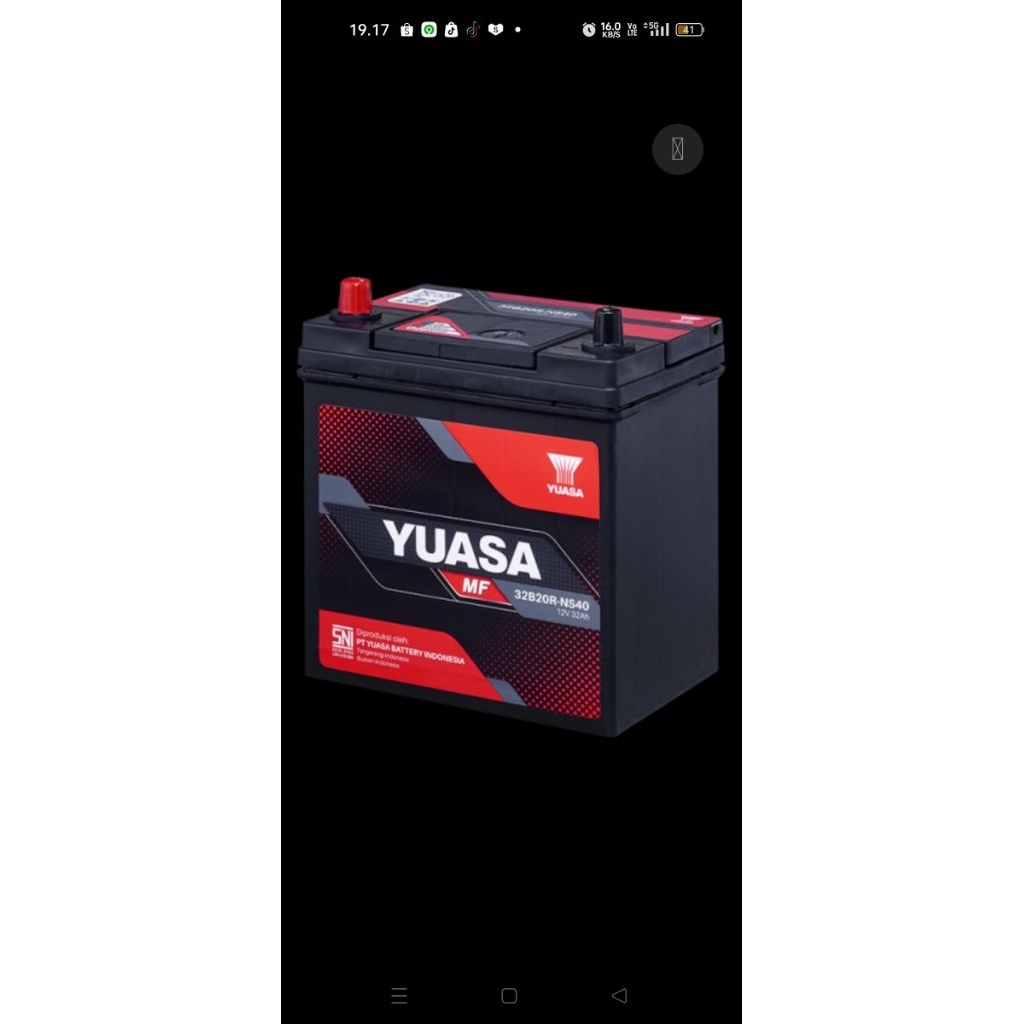 AKI ACCU KERING MF YUASA ASLI NS40 AVANZA XENIA RUSH TERIOS CARRY T120SS FUTURA APV