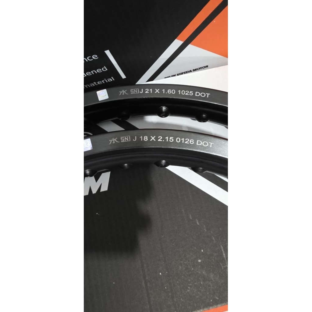 velg tk racing trabas 21/160 - 18/215 hitam TK Bright