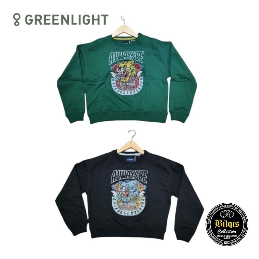 sweater greenlight wanita terbaru original // croptop