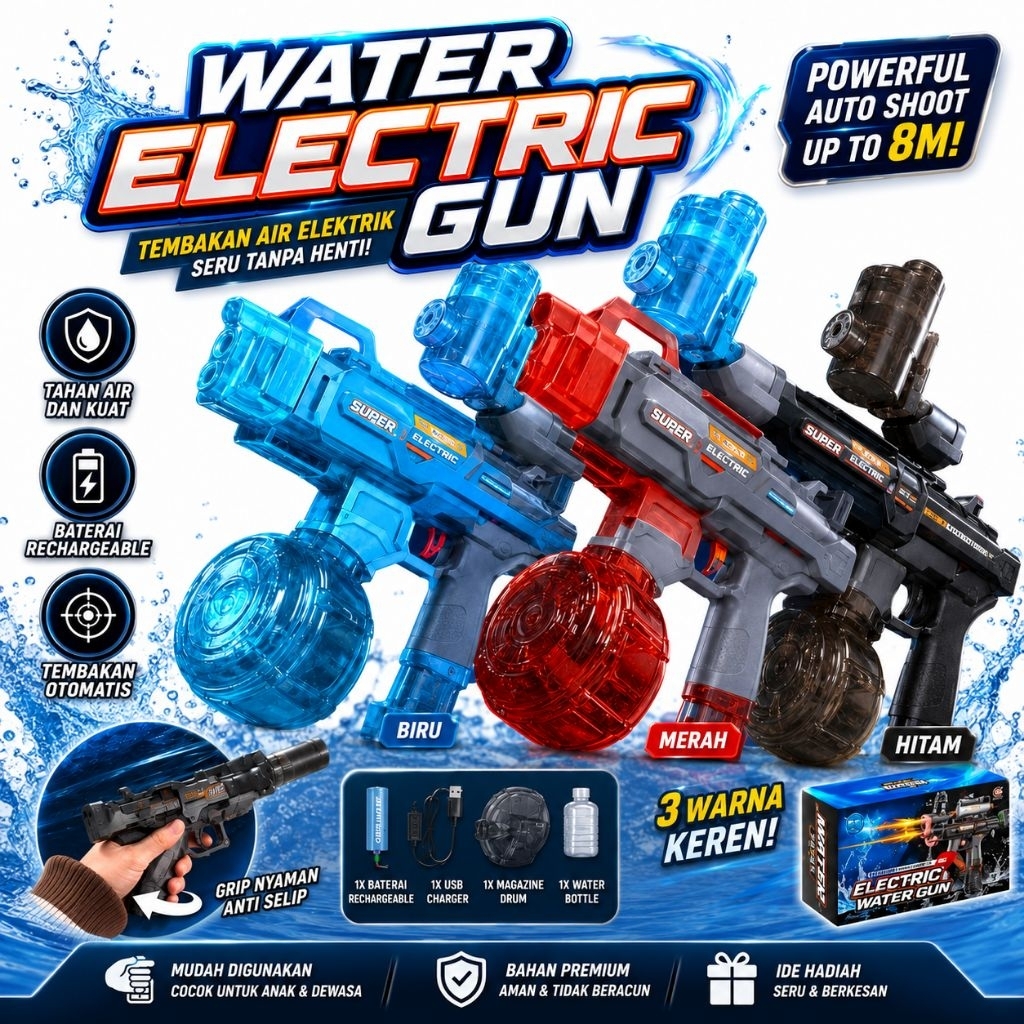 Water Electric Gun - Senapan Air Elektrik