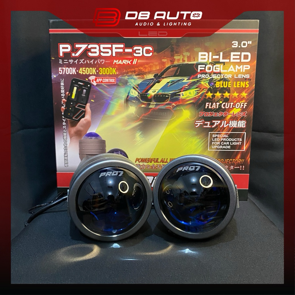Foglamp BiLED 3 Warna 3 Inch PRO7 P735F-3C Mark II